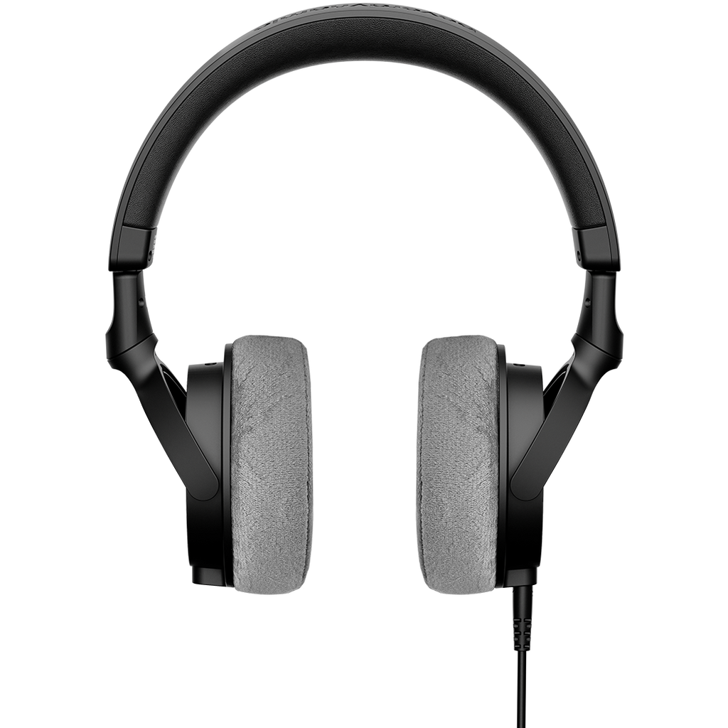 Beyerdynamic DT 270 Pro studio headphones with over-ear design and adjustable headband, shown from the front angle.