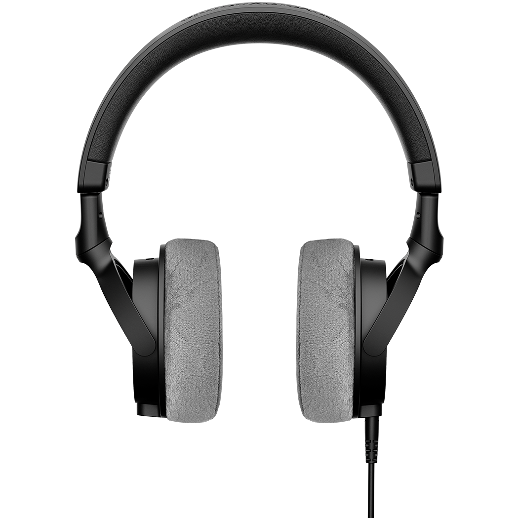 Beyerdynamic DT 270 Pro studio headphones with over-ear design and adjustable headband, shown from the front angle.