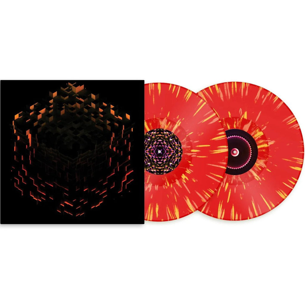 Red orange vinyl of C418 Minecraft Volume Beta 2LP by Ghostly International, featuring electronic music album.