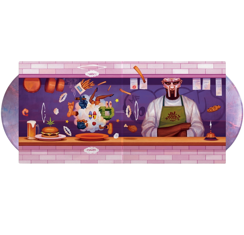 Limited edition MF Doom MM..FOOD 20th Anniversary vinyl 2LP, featuring colorful Sweetart artwork, hip-hop and rap music from Rhymesayers.