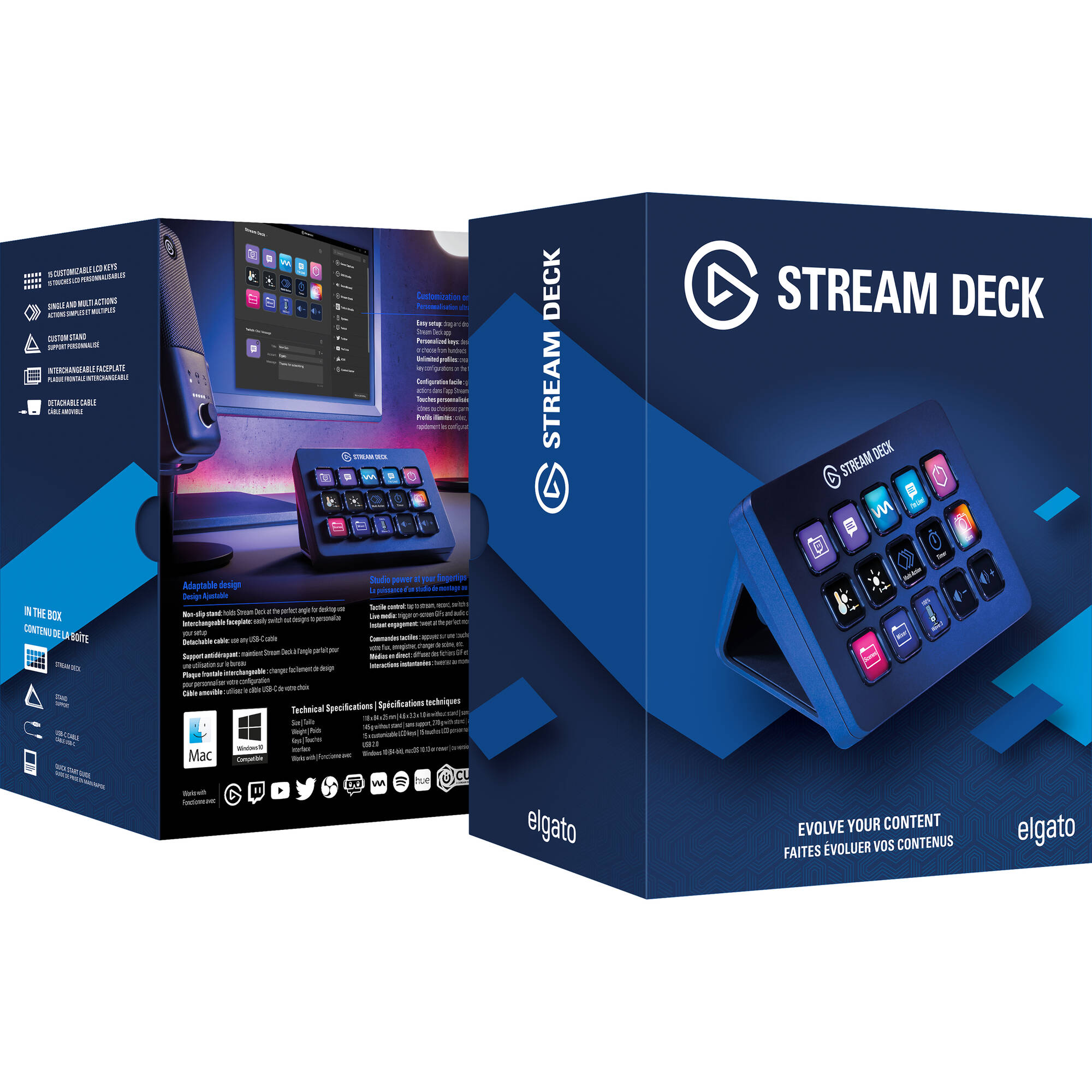 Elgato Stream Deck MK2 - Compact 15-Key Control Pad for Streamers