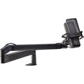 Elgato Wave Mic Arm Low Profile, a sleek adjustable broadcast microphone arm with a low-profile design for streaming and recording.