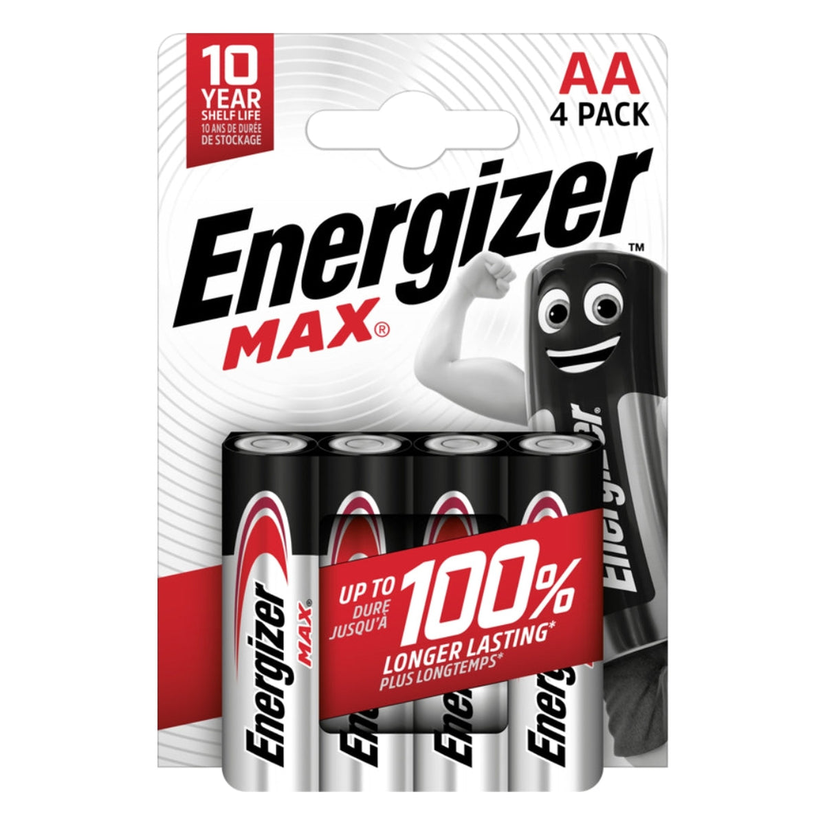Energizer Max AA Batteries, 4 Pack