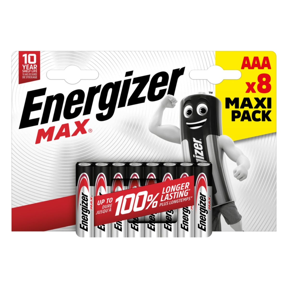 Energizer Max AAA Batteries, 8 Pack