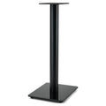 Essentials Monno 60 black floor speaker stand, full front view