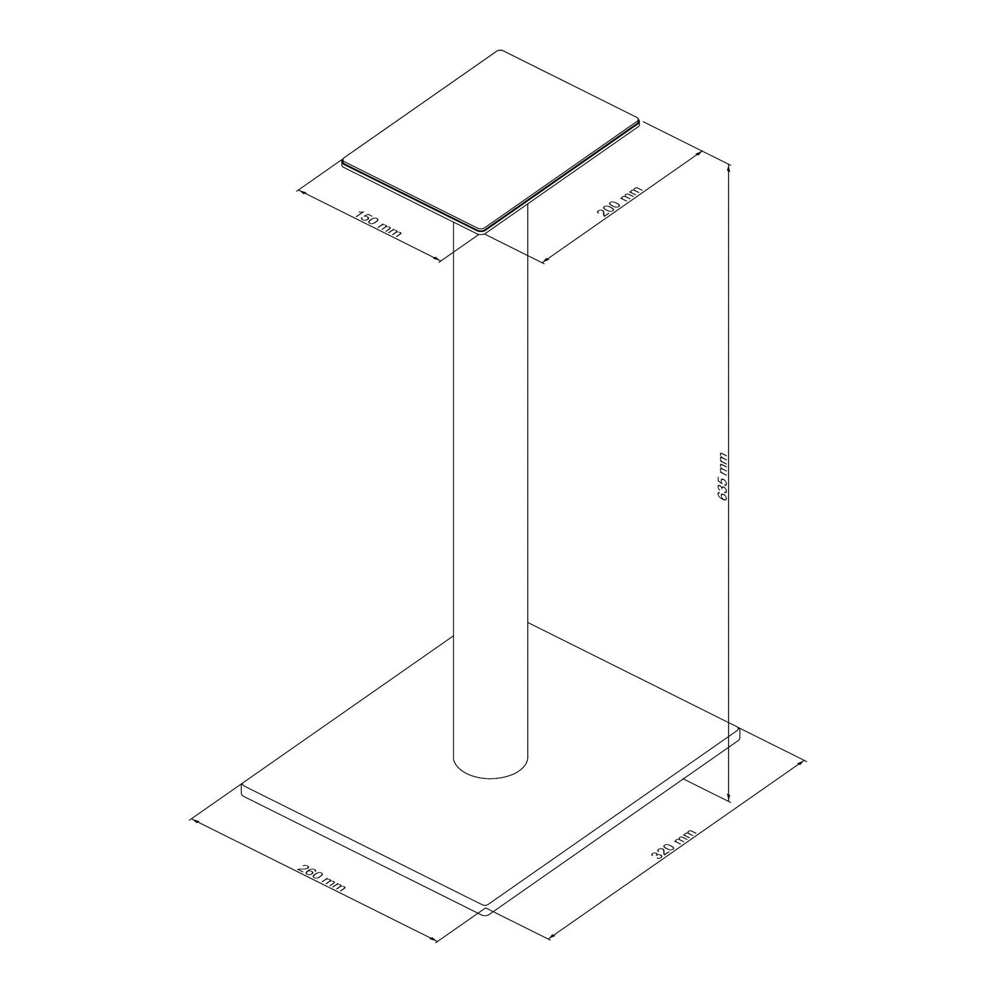 Essentials Monno 60 dimensions diagram