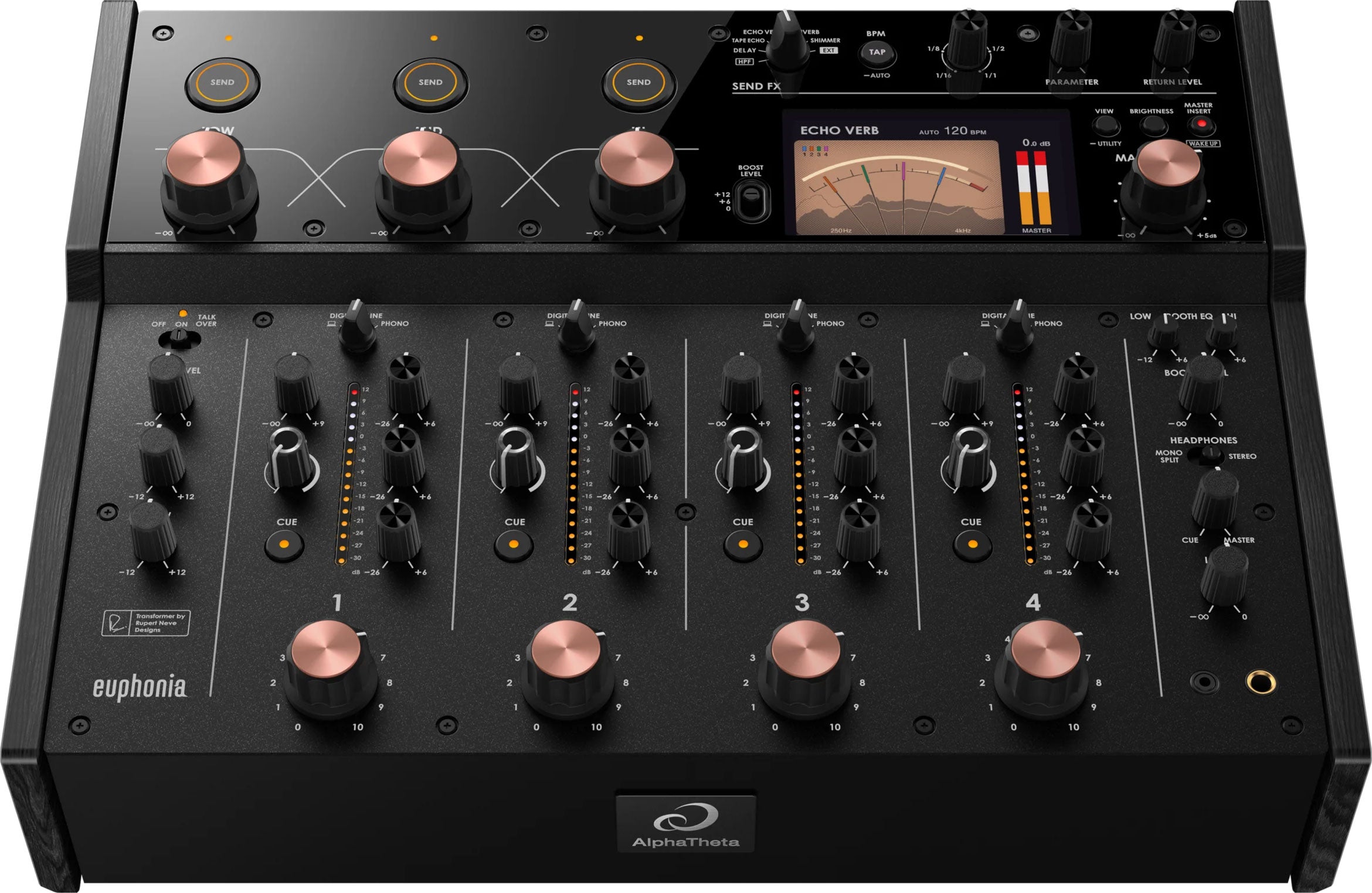AlphaTheta Euphonia | Premium 4-Channel Rotary DJ Mixer at Soundium