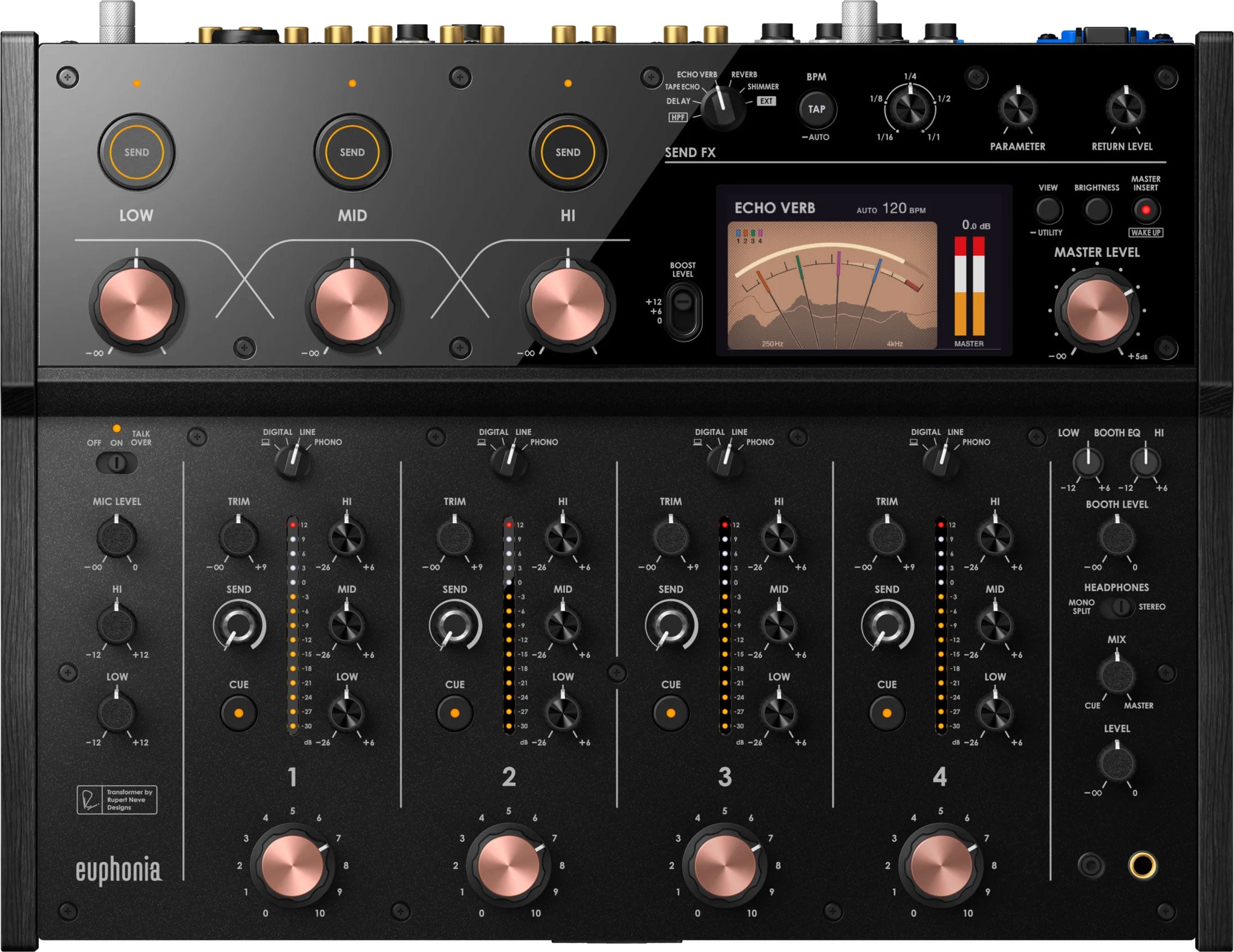 AlphaTheta Euphonia | Premium 4-Channel Rotary DJ Mixer at Soundium