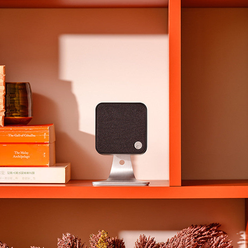 Cambridge Audio MSX 10 speakers with sleek black design and compact build, ideal for high-quality audio in small spaces.