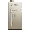 FiiO RR11 radio with digital display and control knobs, black finish, showing the front view of the compact radio device.