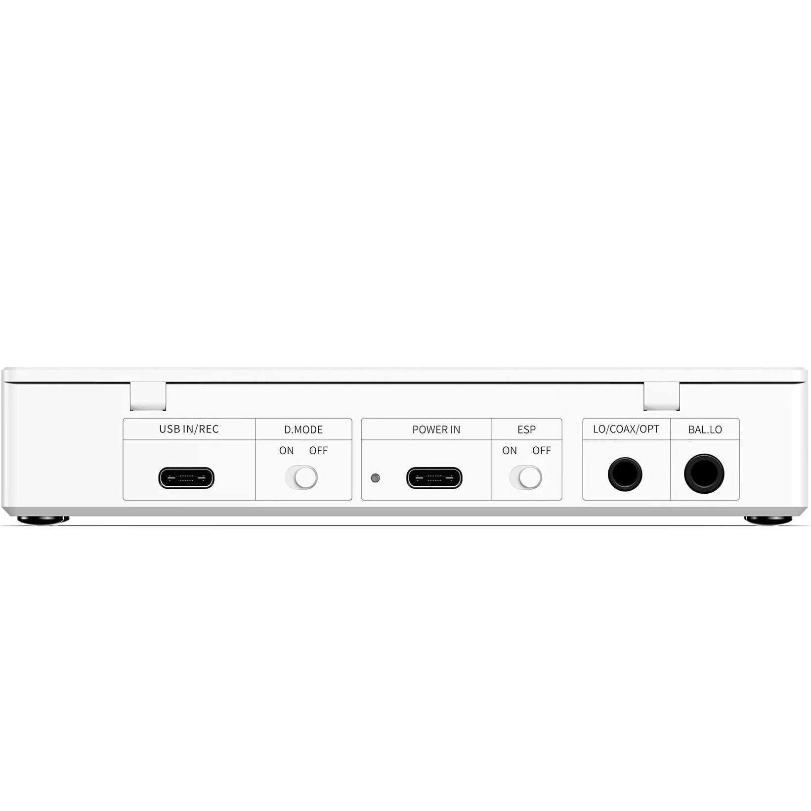 FiiO DM15 R2R portable Bluetooth CD player in white, showcasing its sleek design and compact size.