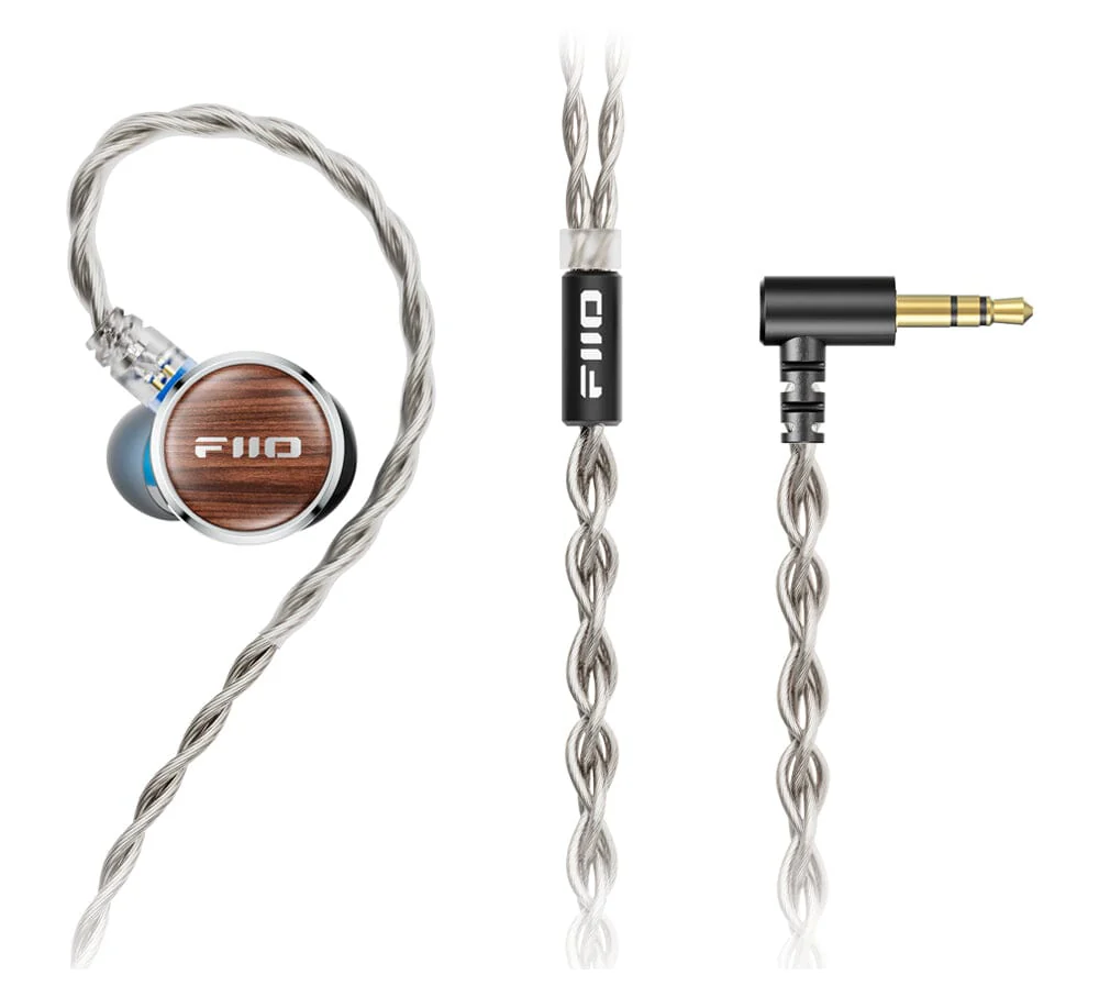 FiiO FP3 in-ear headphones with 14.5mm planar driver, black earphones with sleek design and balanced sound profile