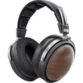 FiiO FT1 wired headphones with black ear cups and inline remote, designed for high-quality audio listening.