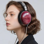 FiiO FT13 wired headphones with closed-back design, 60mm dynamic driver and purpleheart wooden ear cups.