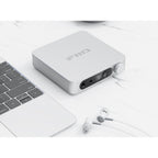 FiiO K11 headphone amplifier and DAC, in black, front view