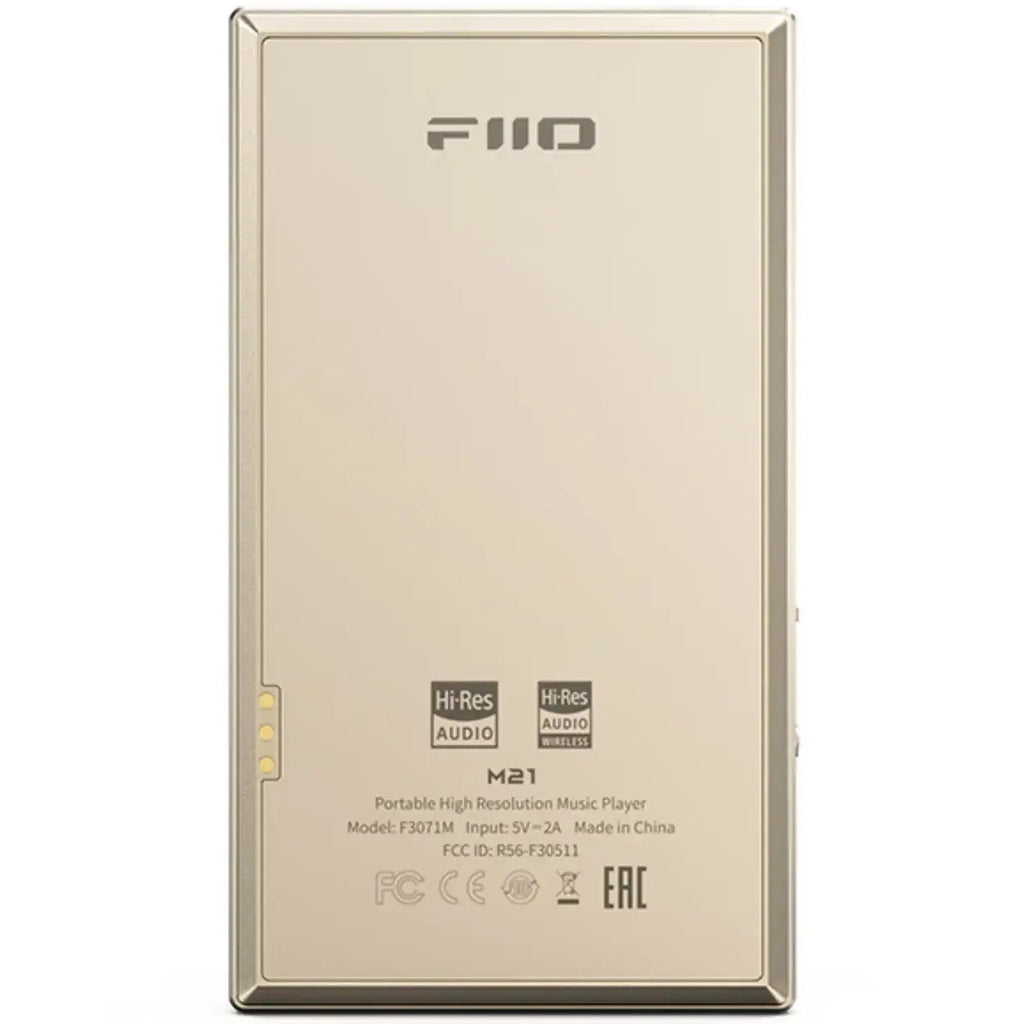 FiiO M21 portable music player, in gold