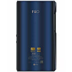 FiiO M23 portable music player with sleek black design and touchscreen display, showcasing its compact and modern build.
