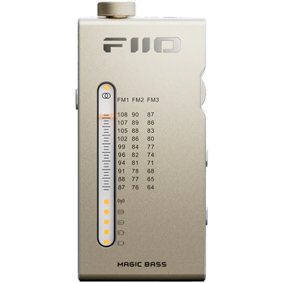 FiiO RR11 radio in black, front view