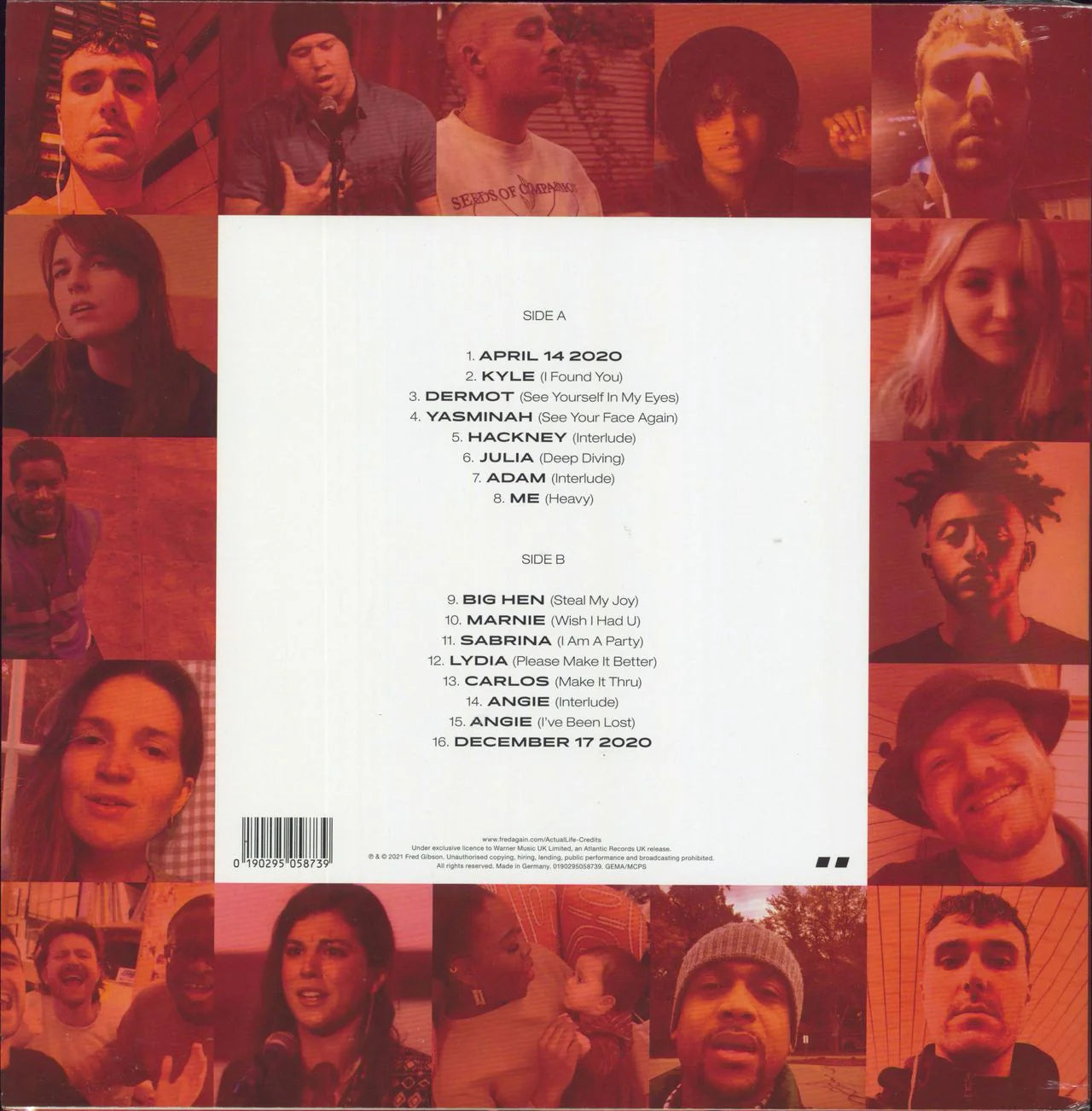 Fred Again.. - Actual Life (April 14 - December 17 2020) (Black) Vinyl LP