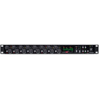 Focusrite Scarlett OctoPre Dynamic microphone preamp rack unit with multiple input channels and control knobs.