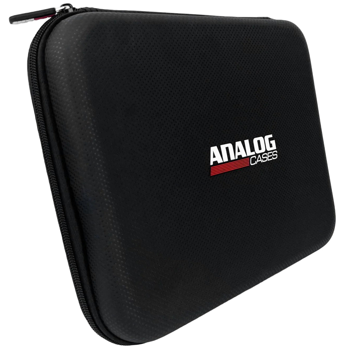 Analog Cases Glide Case for Novation Circuit Tracks and Rhythm, angled view showing durable protective studio bag for electronic music equipment