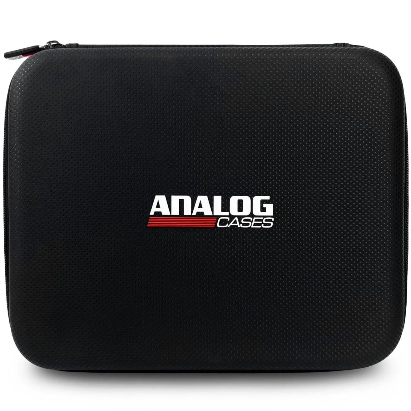 Analog Cases Glide case for Novation Circuit Tracks and Rhythm, showing the sleek black studio bag with secure zipper closure.