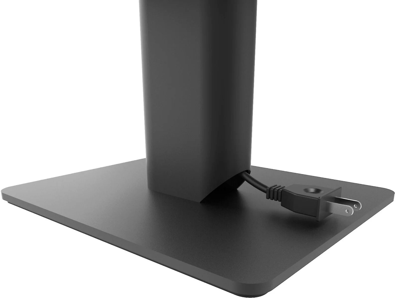 Kanto Audio SP6HD 6-inch desktop speaker stands supporting compact speakers, made of sturdy material with a sleek black finish.