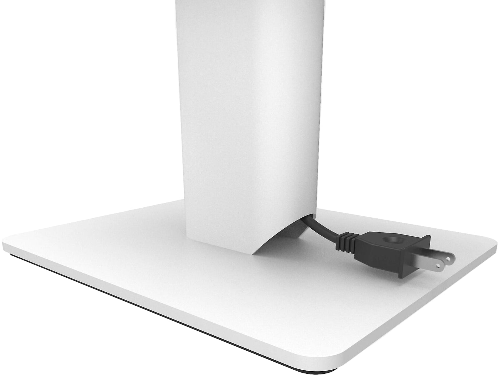 Kanto Audio SP6HD 6-inch desktop speaker stands holding black speakers with a sleek design on a white background.
