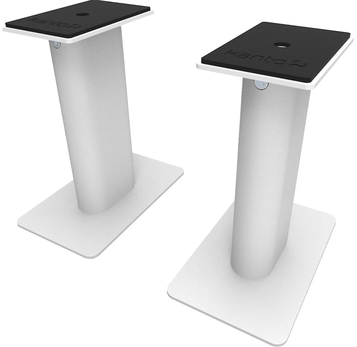 Kanto Audio SP9 9-inch desktop speaker stands supporting compact speakers for optimal positioning and sound quality.