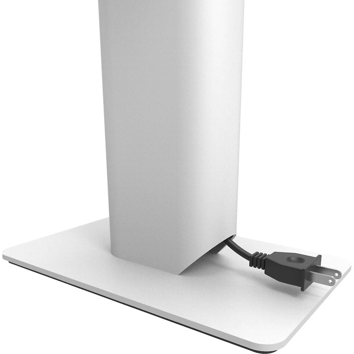 Kanto Audio SP9 9-inch desktop speaker stands supporting small bookshelf speakers on a flat surface