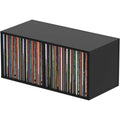 Glorious Record Box 230 DJ table with sturdy wooden surface and metal frame, ideal for vinyl records and DJ setups.