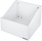 Glorious Record Box Advanced 110 vinyl record storage box, white, with accessories