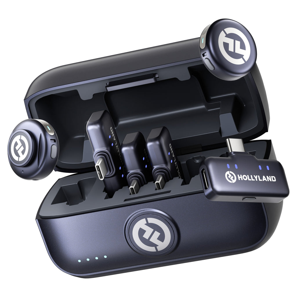 Hollyland Lark M3 Combo 2TX + 4RX with four USB-C receivers