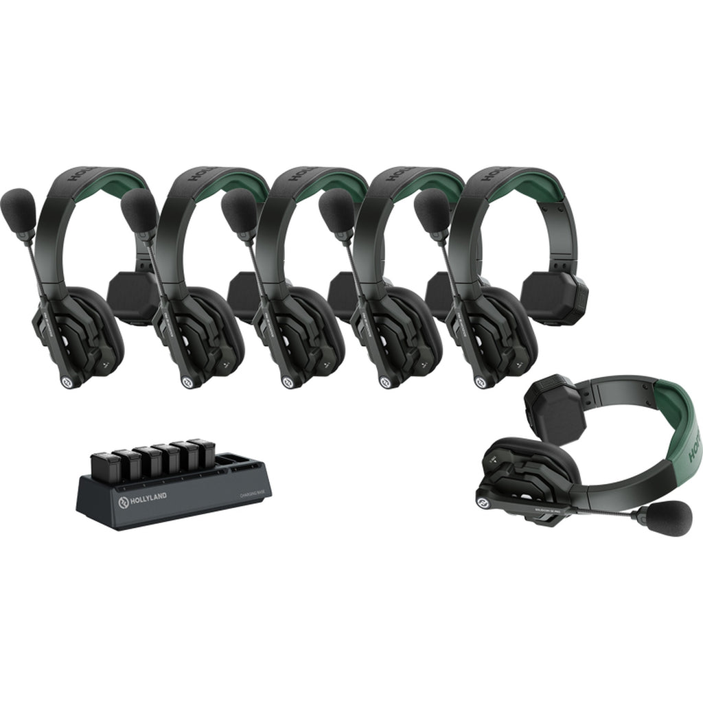 Hollyland Solidcom SE Pro six-headset professional wireless intercom system for video communication and production.