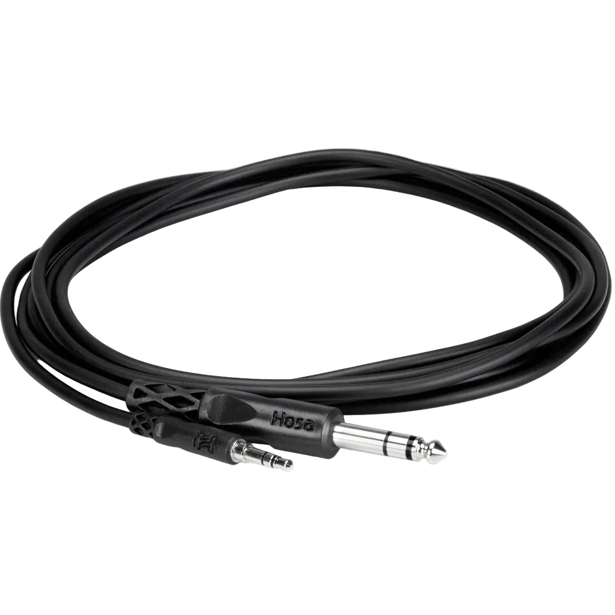 Hosa CMS-103 3.5mm TRS - 6.3mm TRS Cable 1m, coiled cable view