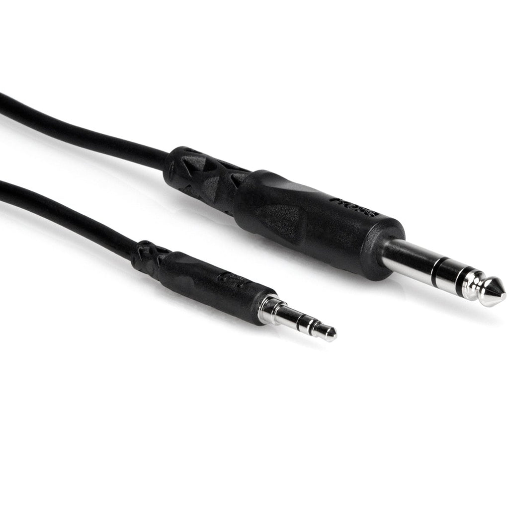 Hosa CMS-103 3.5mm TRS - 6.3mm TRS Cable 1m, full cable view