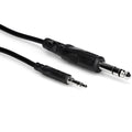 Hosa CMS-103 3.5mm TRS - 6.3mm TRS Cable 1m, full cable view
