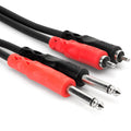 Hosa CPR-203 Dual 6.3mm TS - Dual RCA Cable 3m, in black