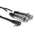 Hosa CYX-402F Dual XLR Female - Right-angle 3.5mm TRS Y-Cable 0.6m - Soundium