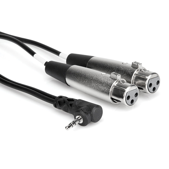 Hosa CYX-402F Dual XLR Female - Right-angle 3.5mm TRS Y-Cable 0.6m - Soundium