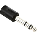 Hosa GPM-103 headphone adapter with 3.5mm TRS female to 6.3mm TRS male connection for audio equipment.