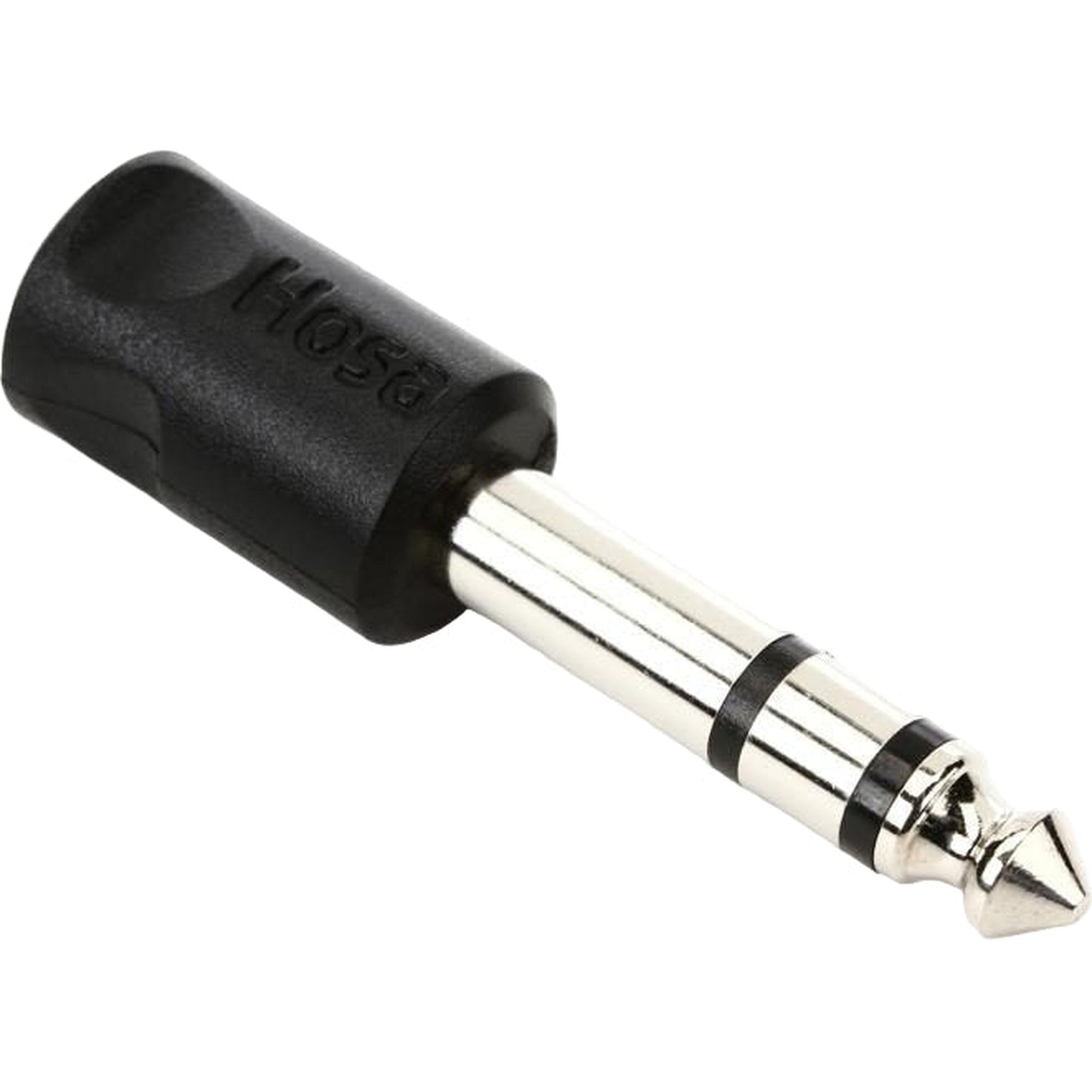 Hosa GPM-103 headphone adapter with 3.5mm TRS female to 6.3mm TRS male connection for audio equipment.