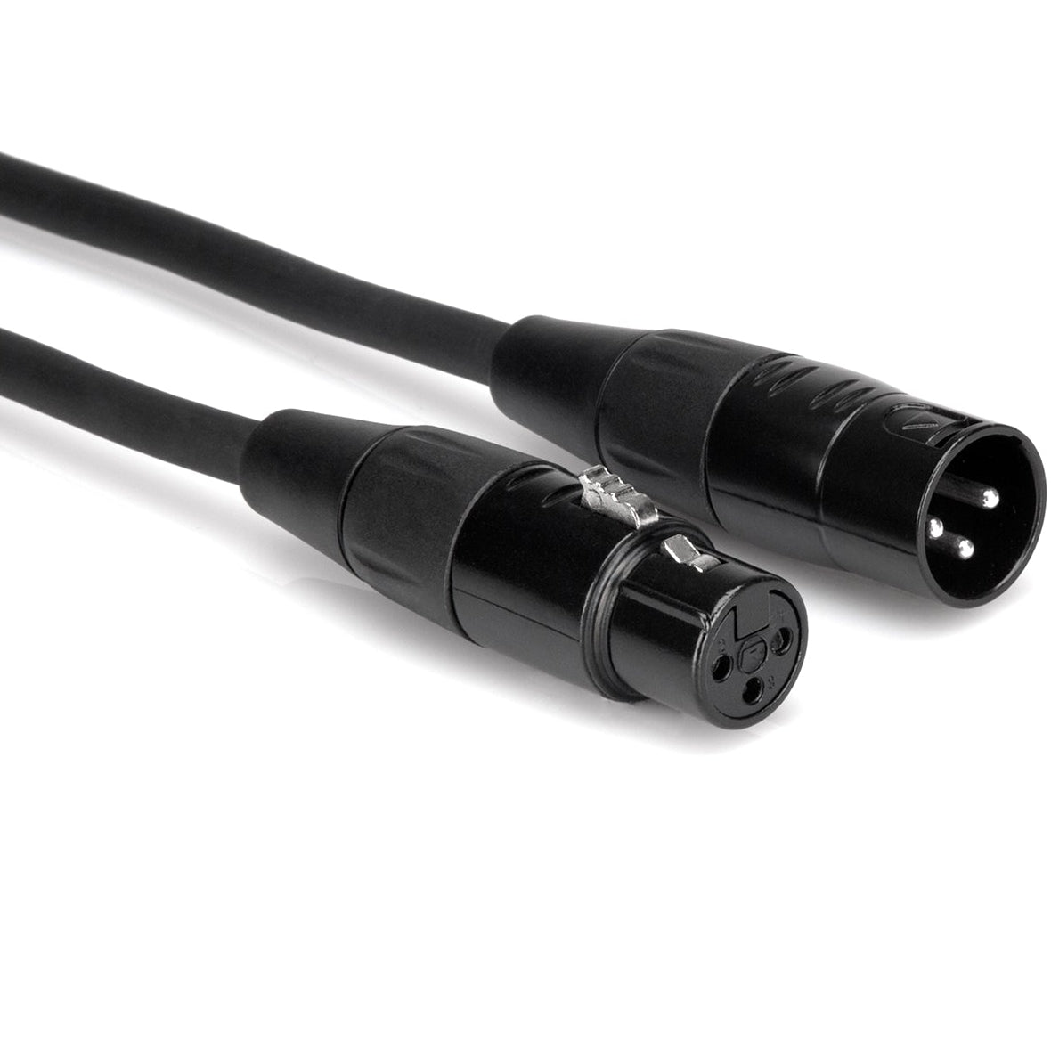 Hosa HMIC-010 REAN XLR3-Female - XLR3-Male Cable 3m, connector close-up