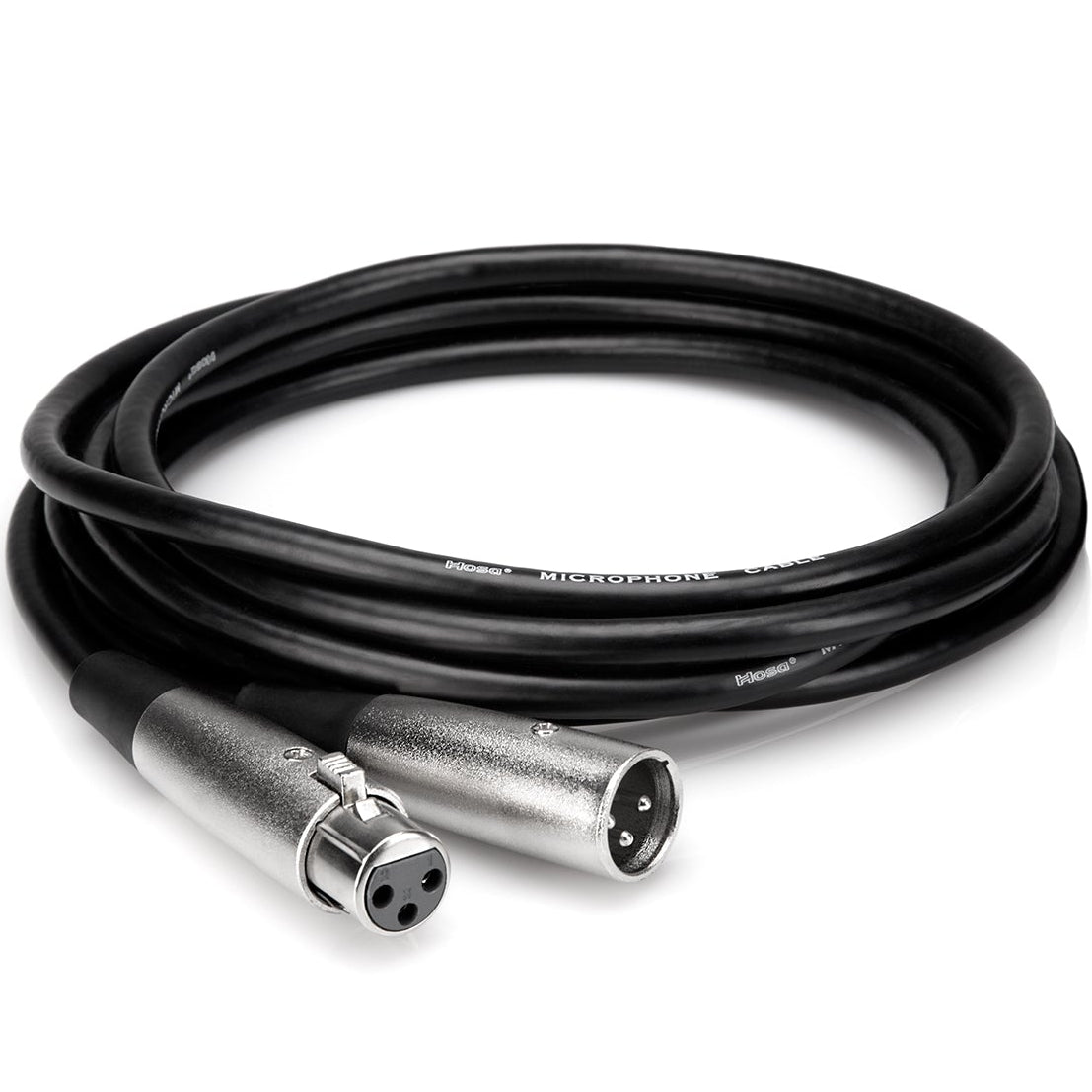 Hosa MCL-105 XLR-Female to XLR-Male Cable 1.5m, full cable view
