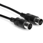 Hosa MID-303BK MIDI Cable 1m, in black