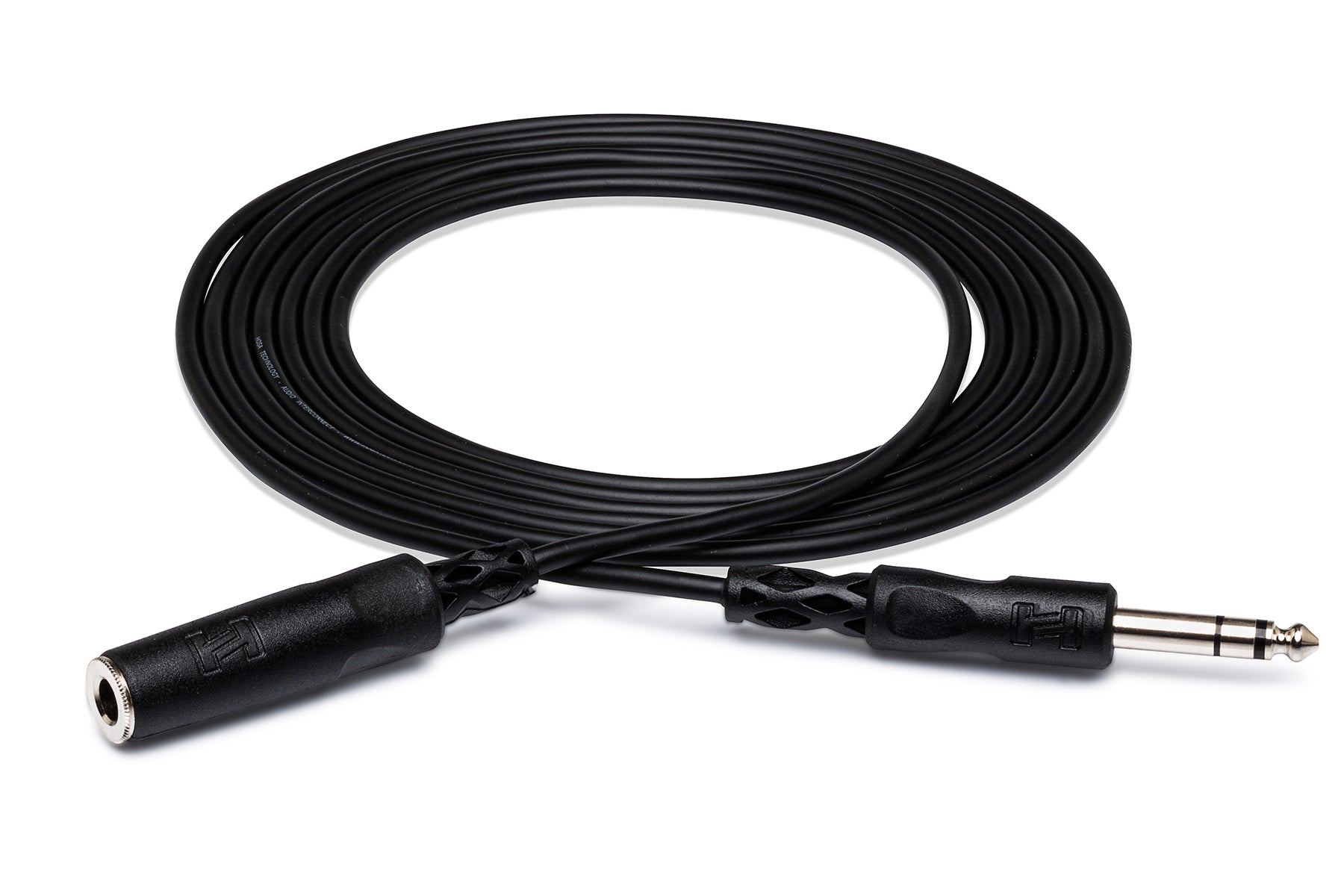 Hosa HPE-310 6.3mm TRS female to male cable, 3 meters long, featuring durable connectors for audio connections.