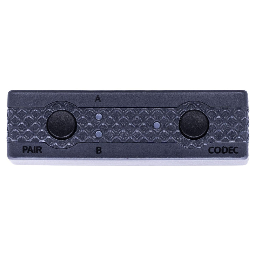 iFi Audio UP Play, pairing and codec buttons with status LEDs