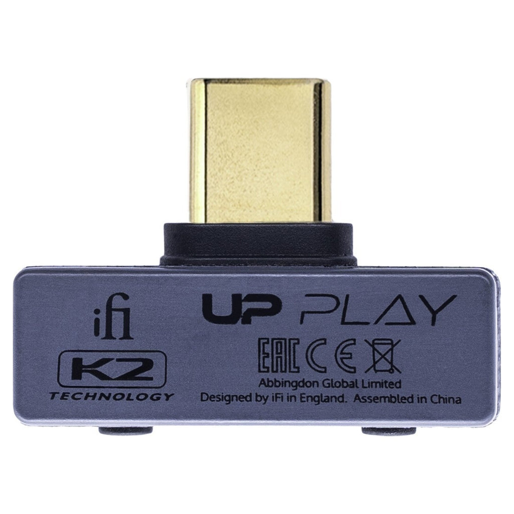 iFi Audio UP Play, rear view with product label