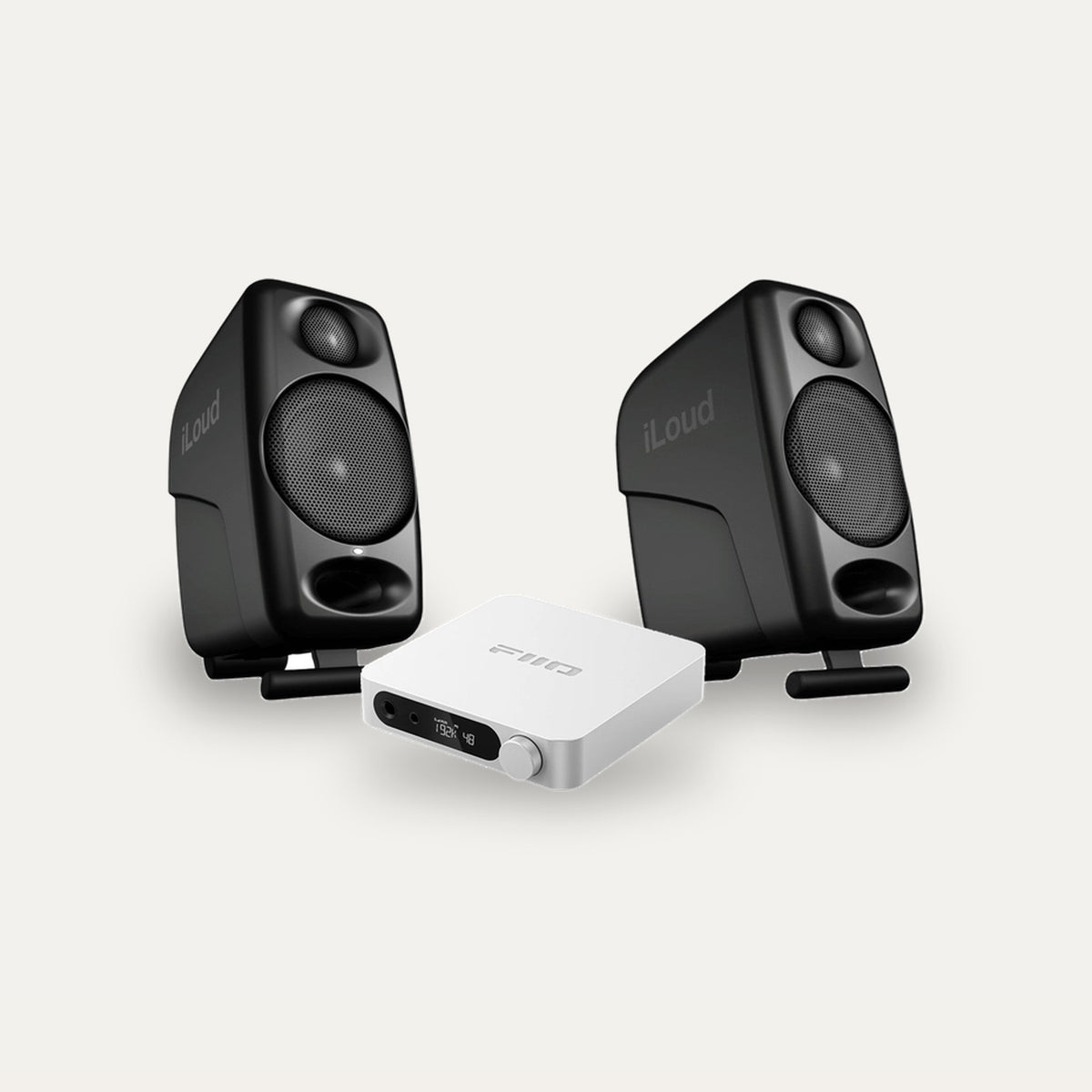 IK Multimedia iLoud Micro Monitor + FiiO K11 Desktop Set – Monitor Colour Black, DAC Colour Silver
