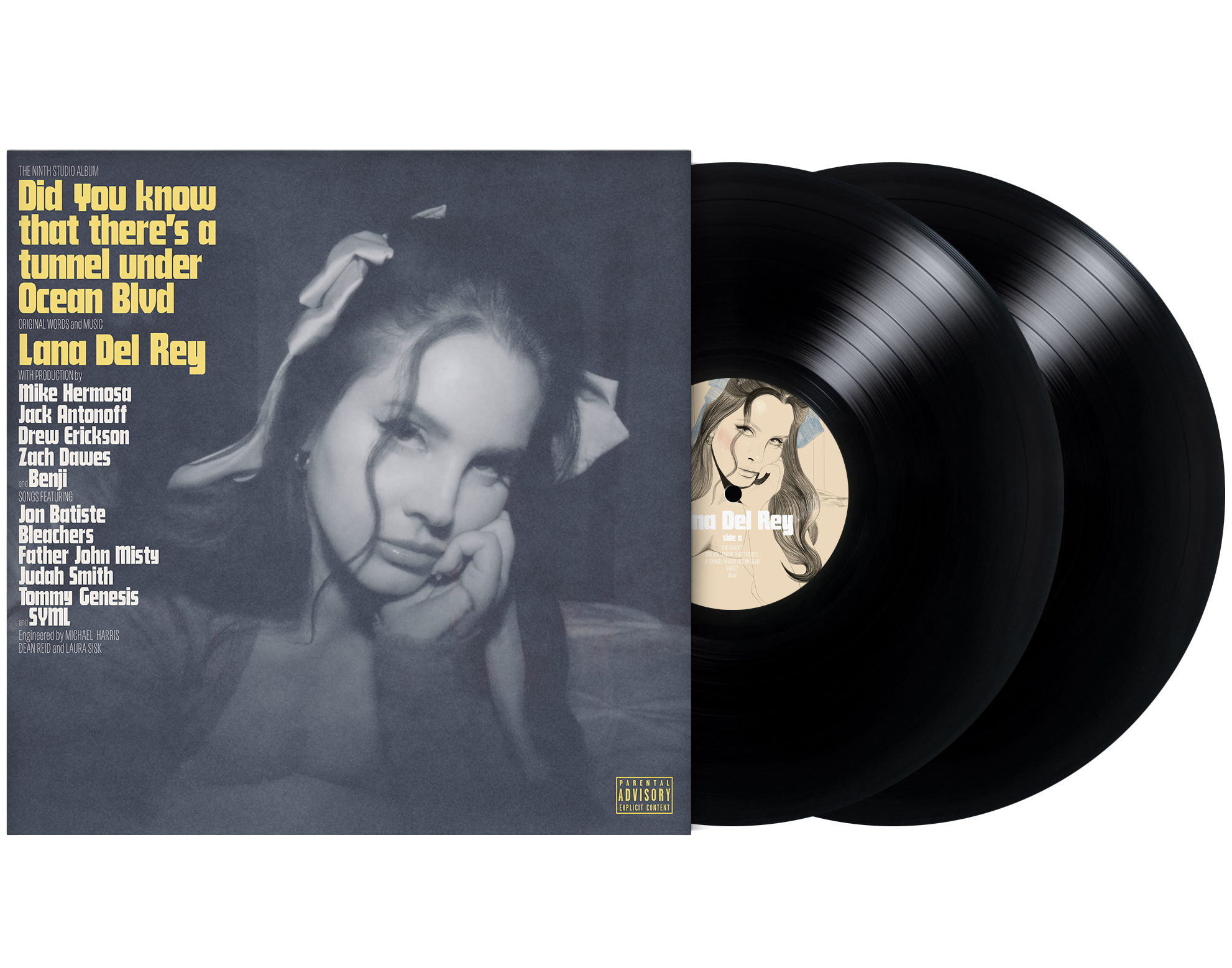 Lana Del Rey - Did you know that there's a tunnel under Ocean Blvd (Black) Vinyl 2LP